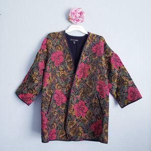 Zara Floral Jacket - Pink and Gold